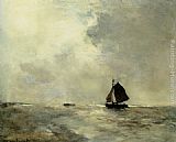 Famous Boat Paintings - Sailing Boat in Choppy Seas